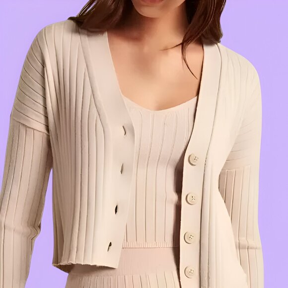 Abercrombie & Fitch Soft A&F Collection Luxe Loft Tank Top Tan Size Small - Picture 1 of 7